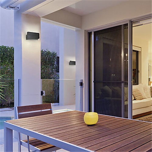 Eclipse 5W LED Indoor Outdoor Swivel Wall Light Matt Black IP44 MW2305BLK